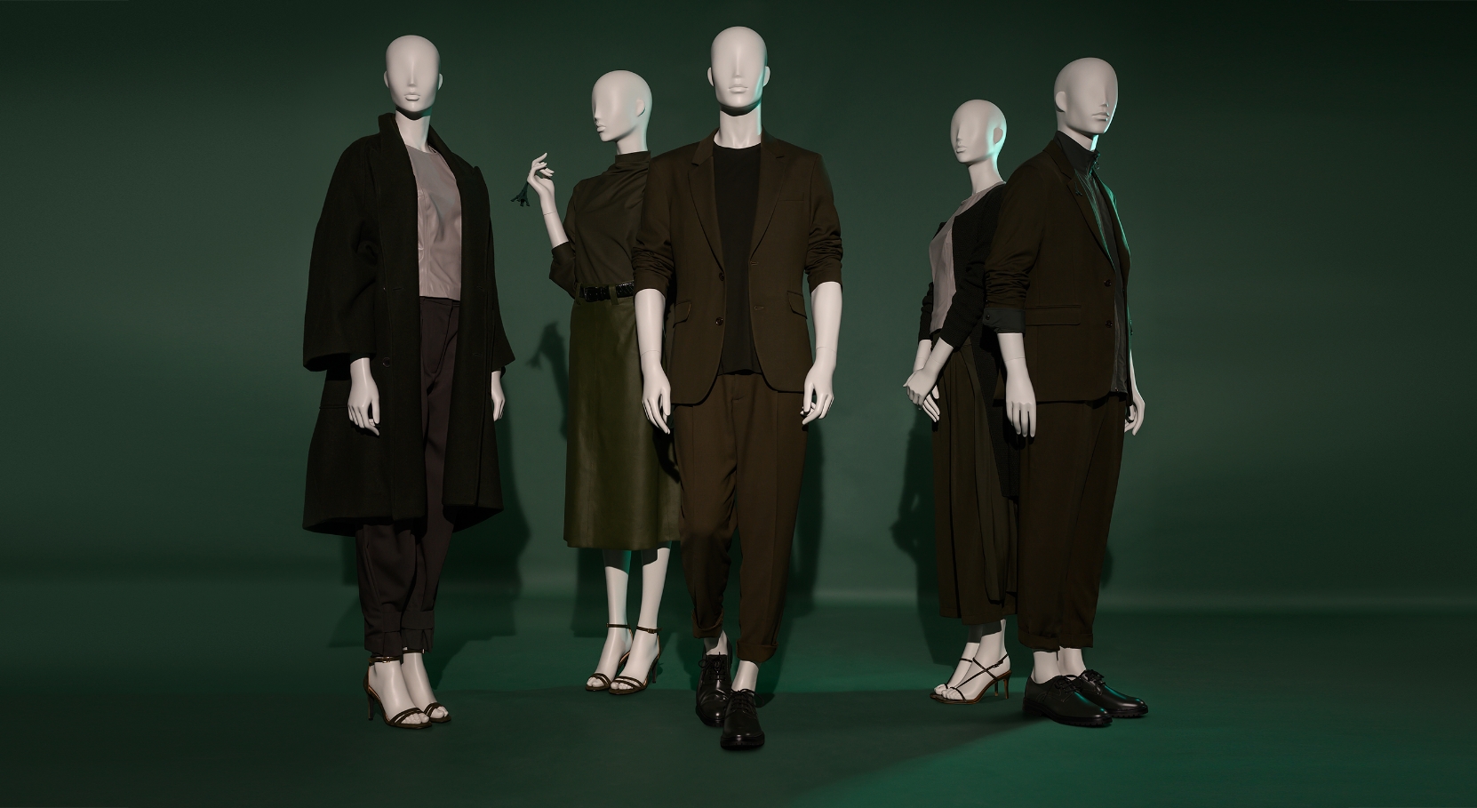 Semi abstract male mannequins – Paris collection Hans Boodt Mannequins